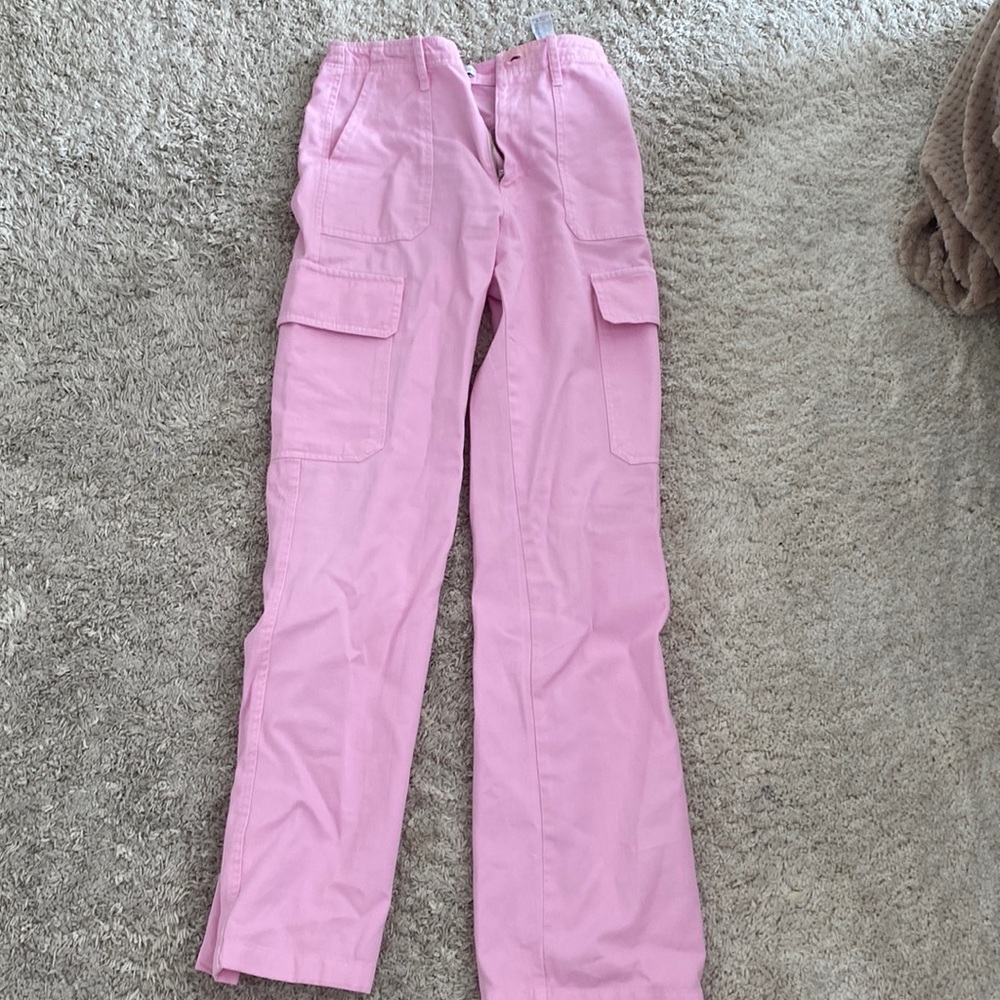 Zara size 25 pink straight leg jeans